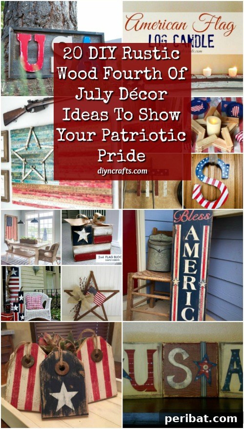 20 DIY Rustic Wood Fourth Of July Decor Ideas To Show Your Patriotic Pride