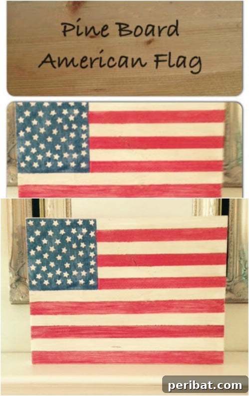 Easy DIY Wooden 4th Of July Flag for Patriotic Decor