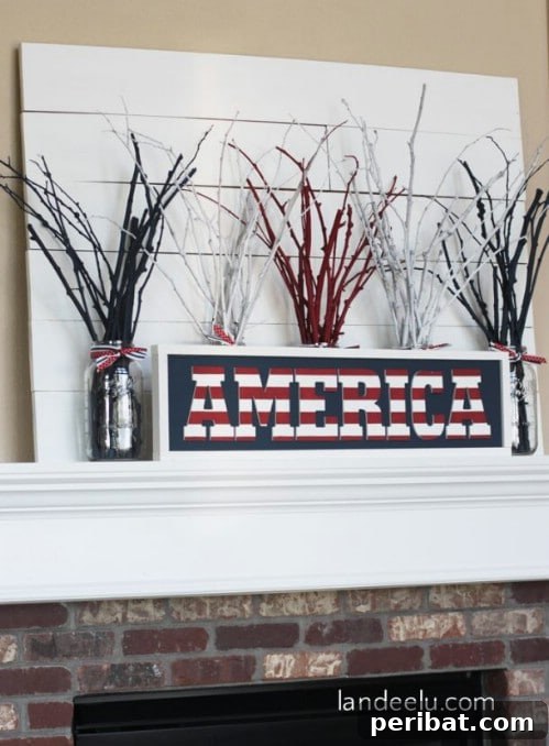 DIY Wooden America Sign for Mantel or Porch