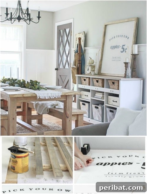 DIY Farmhouse Apples Sign