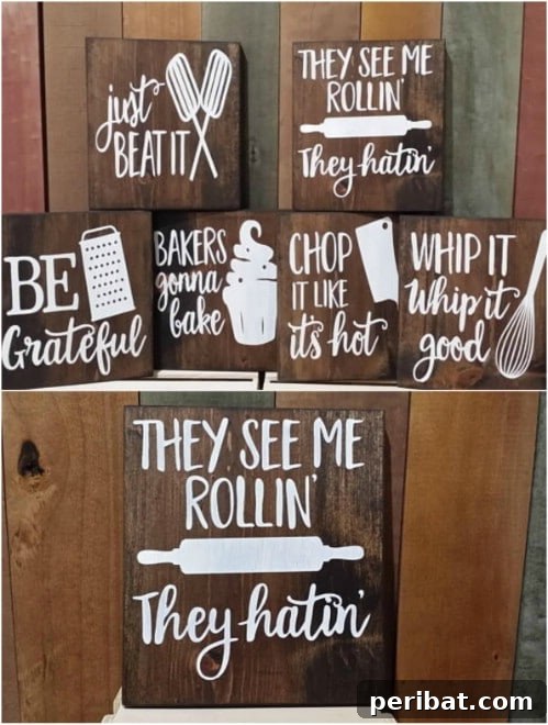 Rustic Musical Kitchen Signs