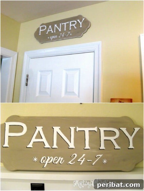 Thrift Store Find Pantry Sign