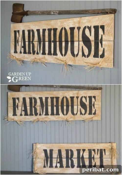 DIY Farmhouse Market Sign