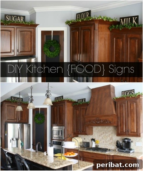 Rustic Wooden Kitchen Food Signs