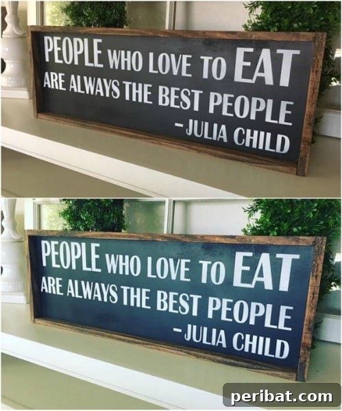 Julia Child Framed Kitchen Sign