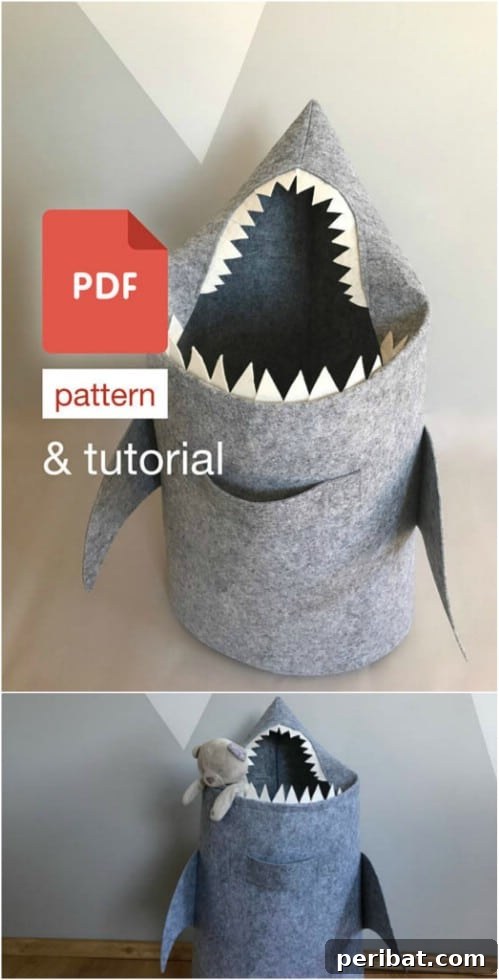 Ingenious DIY Laundry Storage for Effortless Organization 14 Cute Kids' Laundry Hamper shaped like a shark