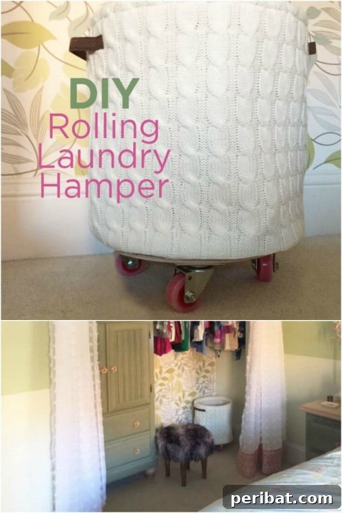 Ingenious DIY Laundry Storage for Effortless Organization 5 DIY Rolling Laundry Hamper for easy transport