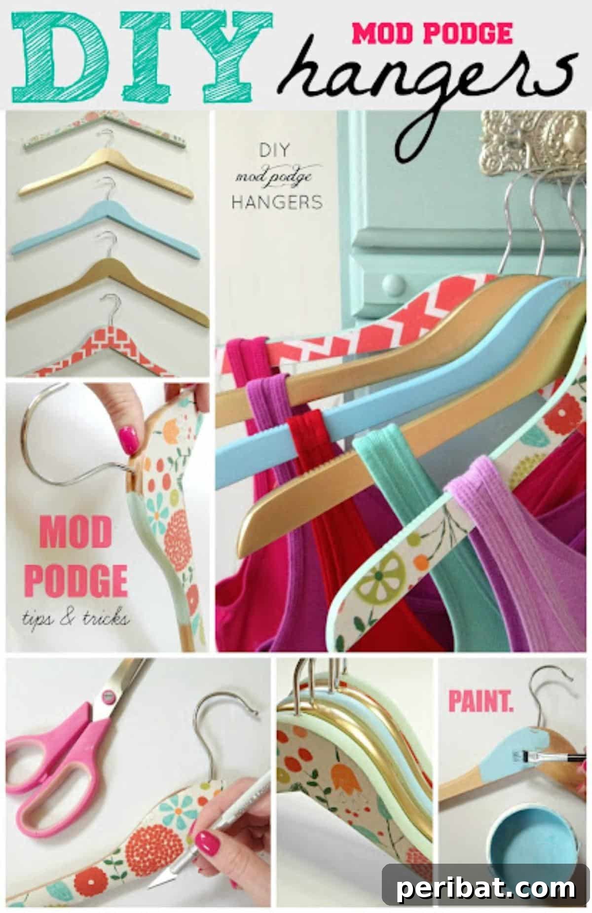 Decorative Mod Podge Hangers