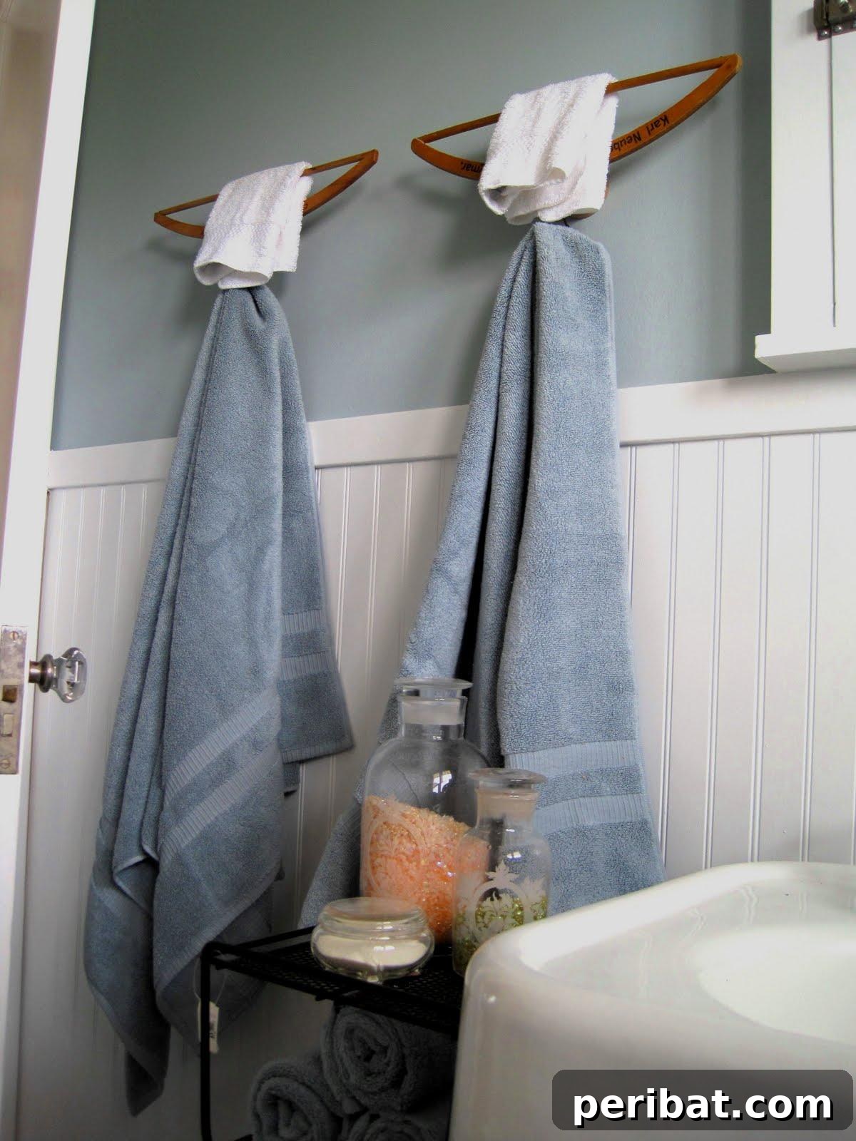 Wooden Hanger Towel Bars