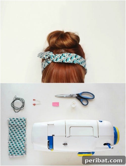 Easy 10 Minute Scrap Fabric Headband - DIY Summer Hair Accessory