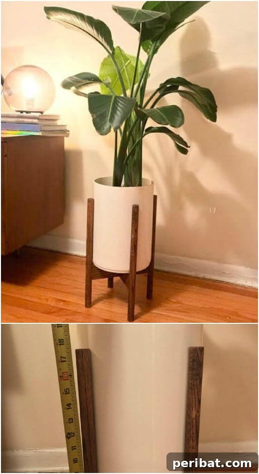 Elevate Your Patio with 10 Easy DIY Plant Stands 7 Contemporary Cylinder Pot Planter Stand