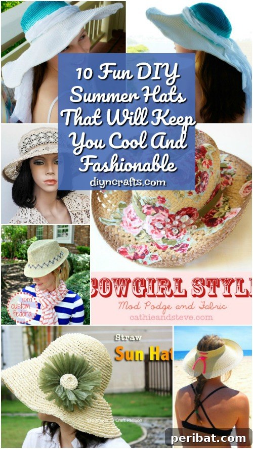10 Fun DIY Summer Hats That Will Keep You Cool And Fashionable