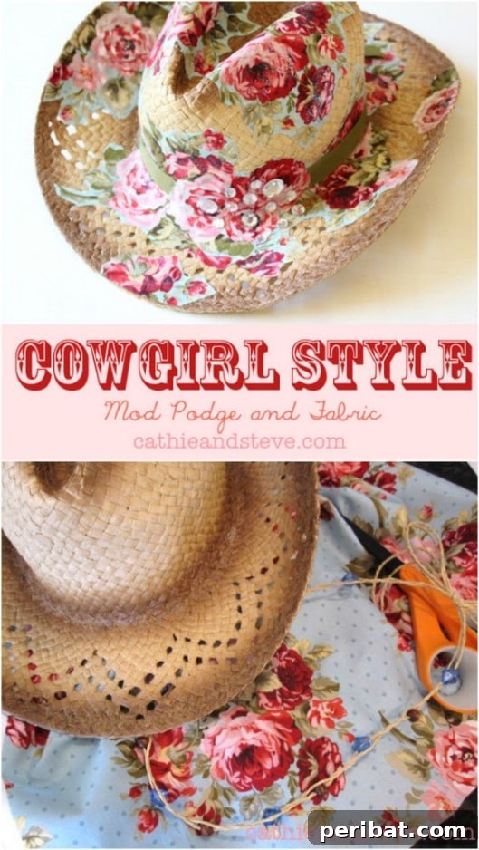 Repurposed Summer Cowboy Hat