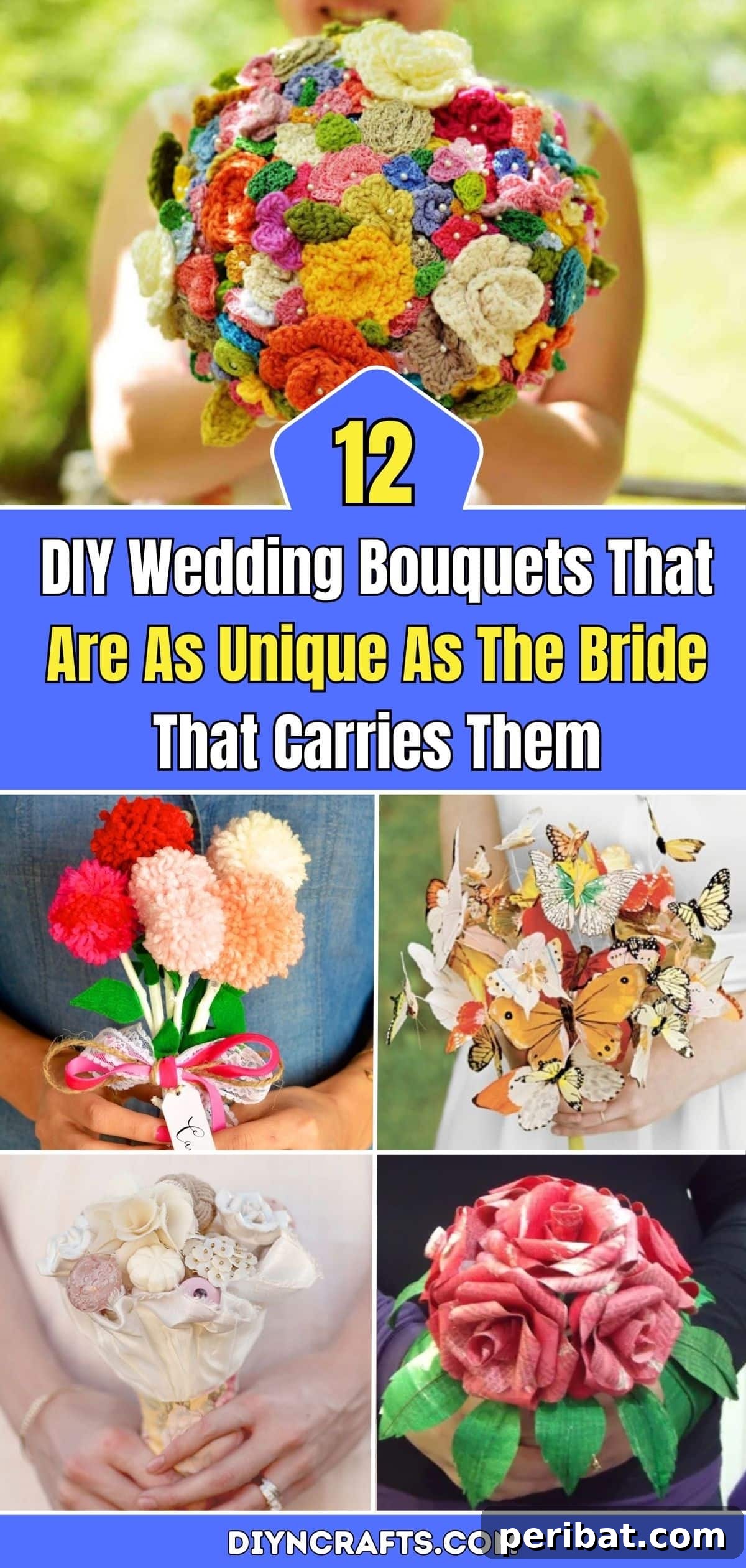 Personalized Petals: 12 DIY Bouquets as Distinctive as You Are 2 12 Unique DIY Wedding Bouquets for the Creative Bride