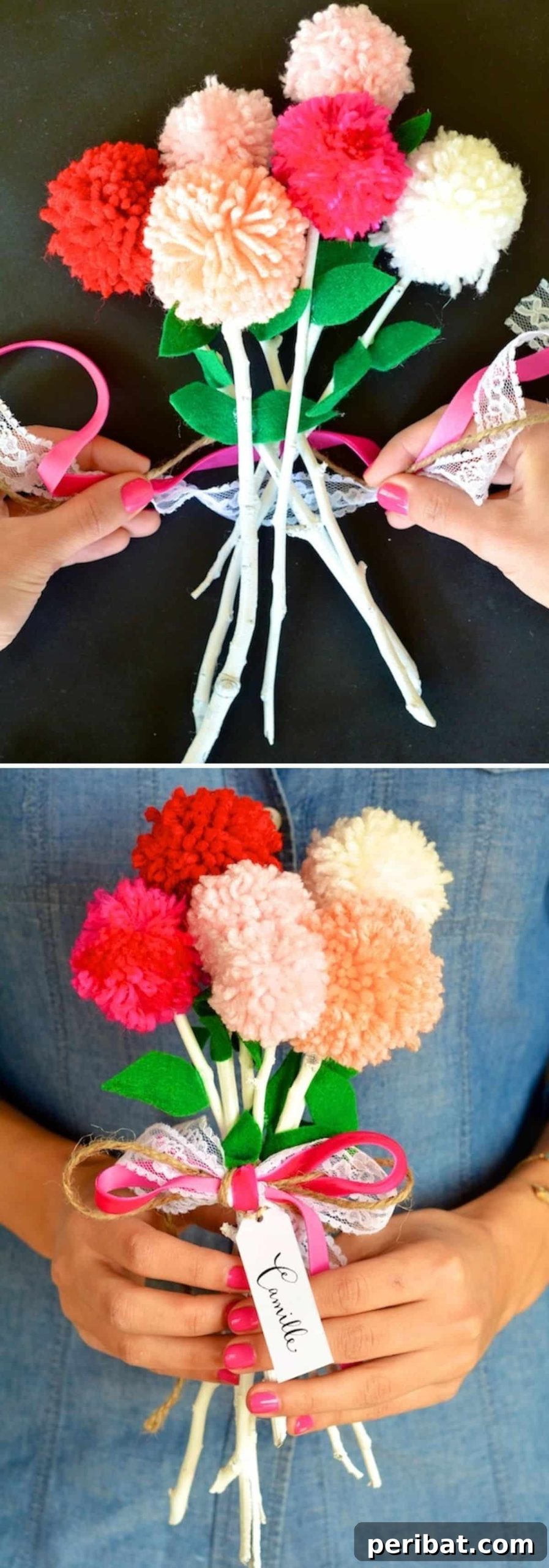 Personalized Petals: 12 DIY Bouquets as Distinctive as You Are 14 Pom Pom Flower Wedding Bouquet