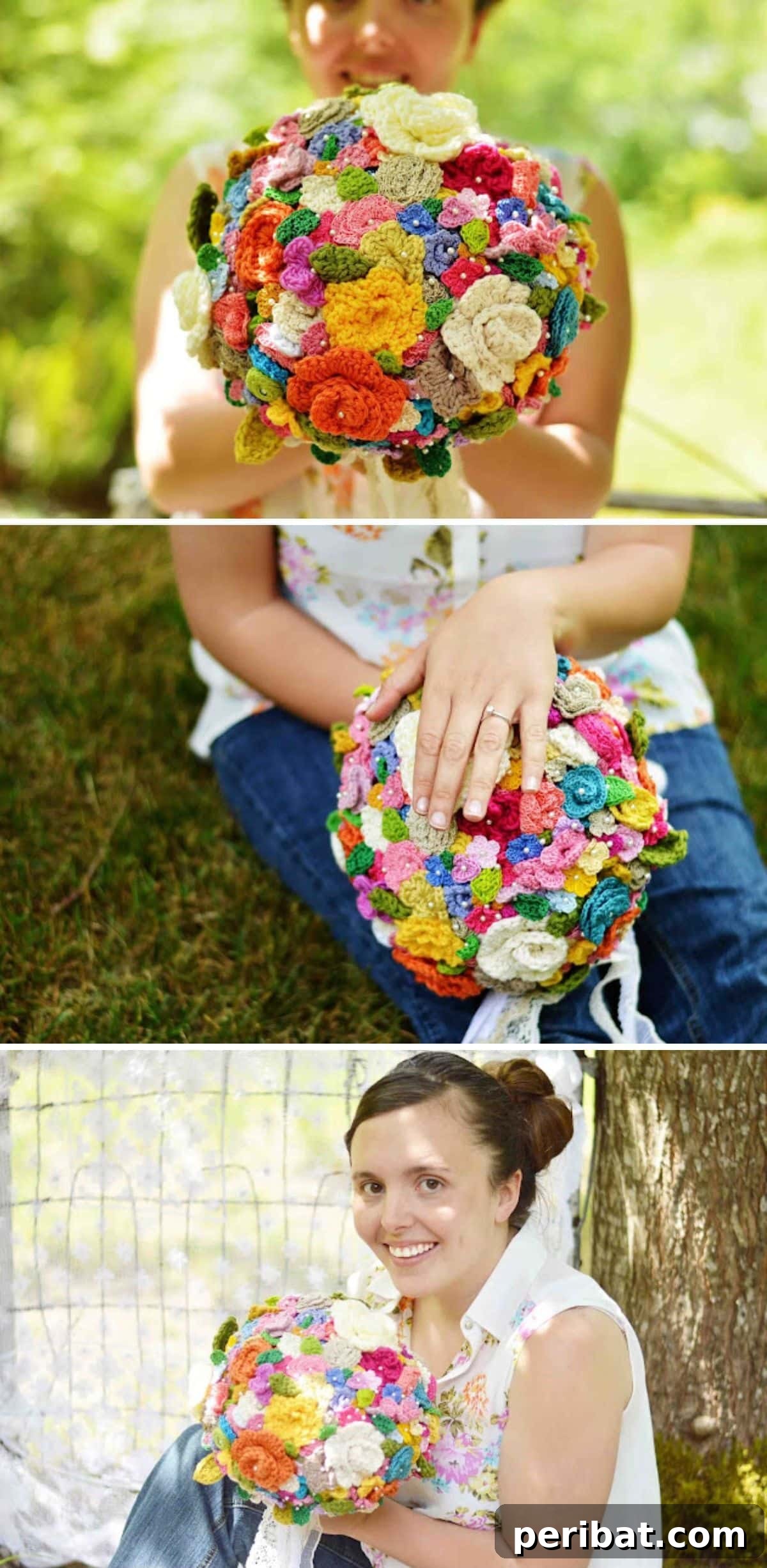 Personalized Petals: 12 DIY Bouquets as Distinctive as You Are 7 DIY Crocheted Flower Wedding Bouquet