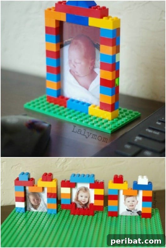Personalized DIY Lego Picture Frames