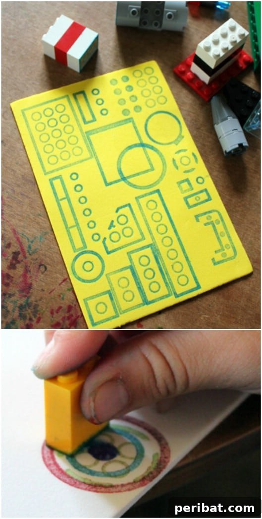 DIY Lego Art Stamps 