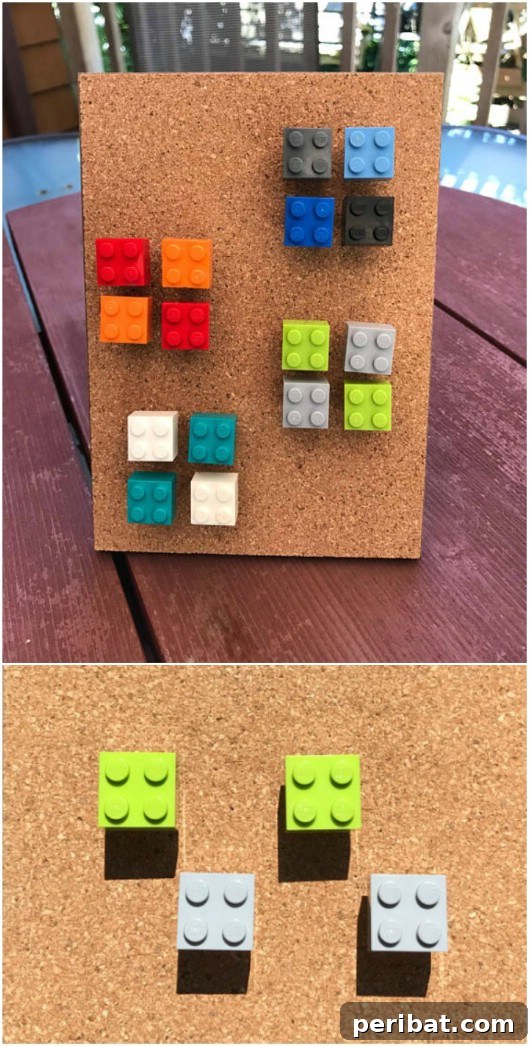 Repurposed Lego Thumbtacks