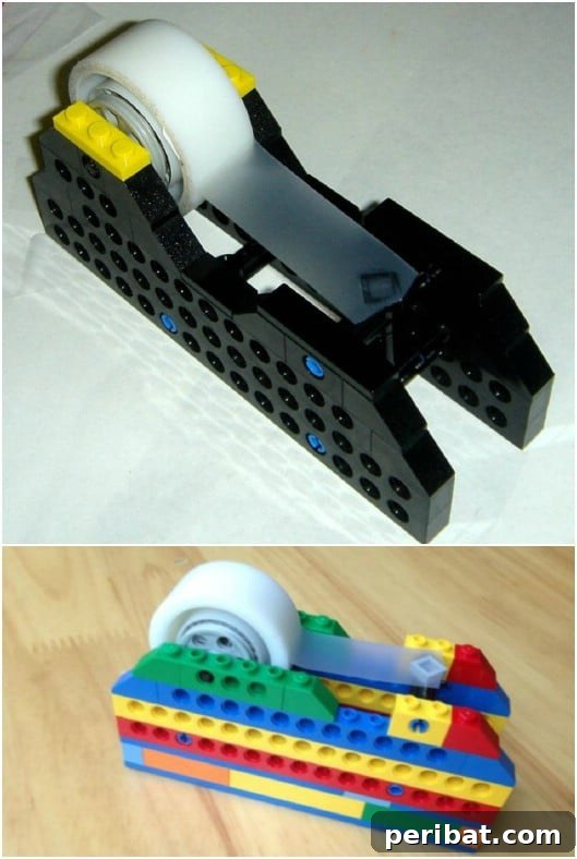 Cute And Colorful DIY Lego Tape Dispenser