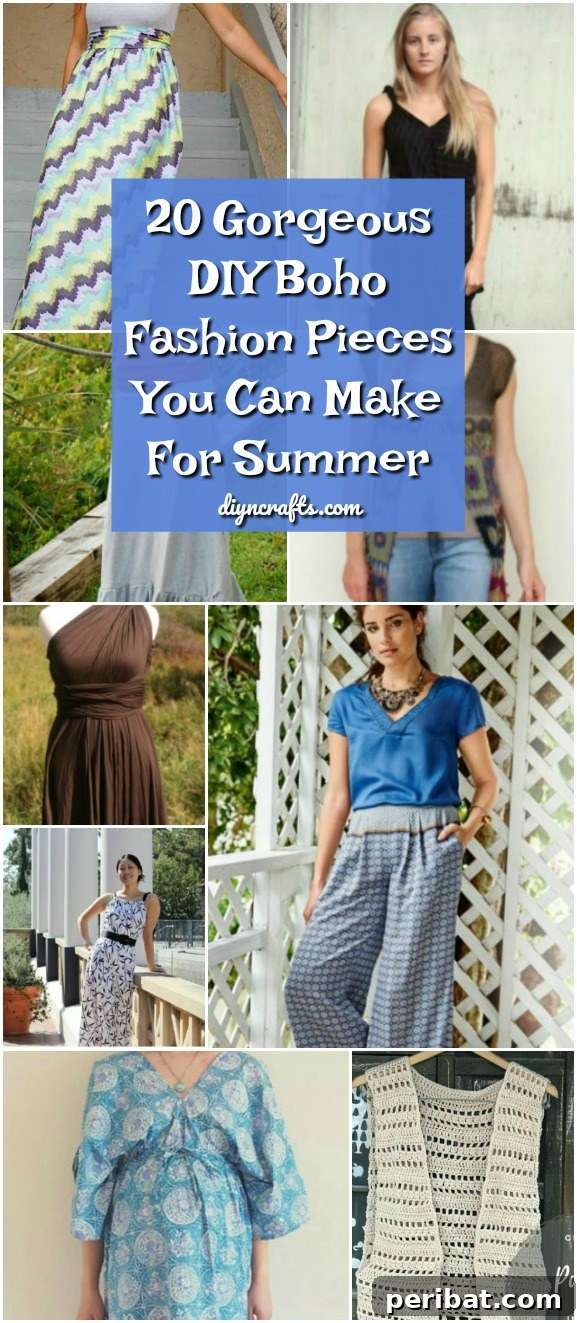 20 Gorgeous DIY Boho Fashion Pieces You Can Make For Summer