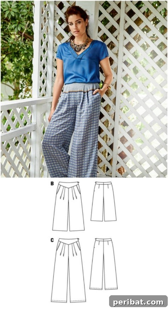 Bohemian Style Wide Trousers