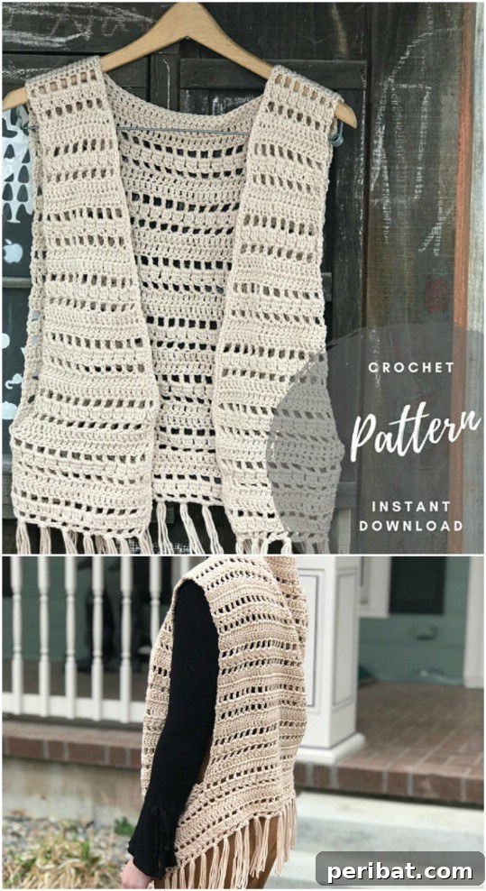 Simple DIY Crocheted Vest
