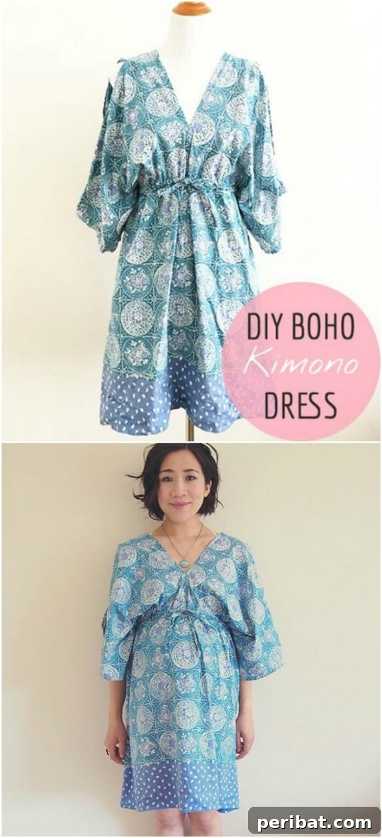 Easy To Sew Kimono Dress