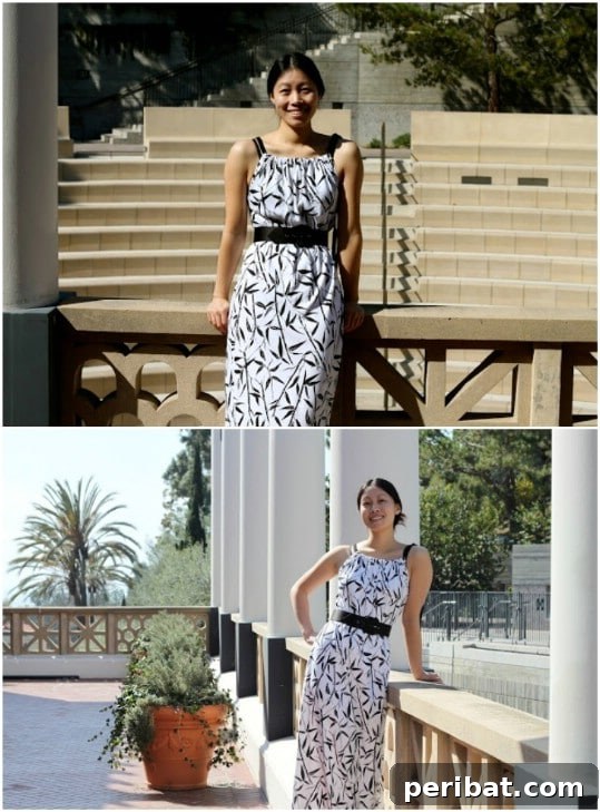 DIY Haltered Drawstring Maxi