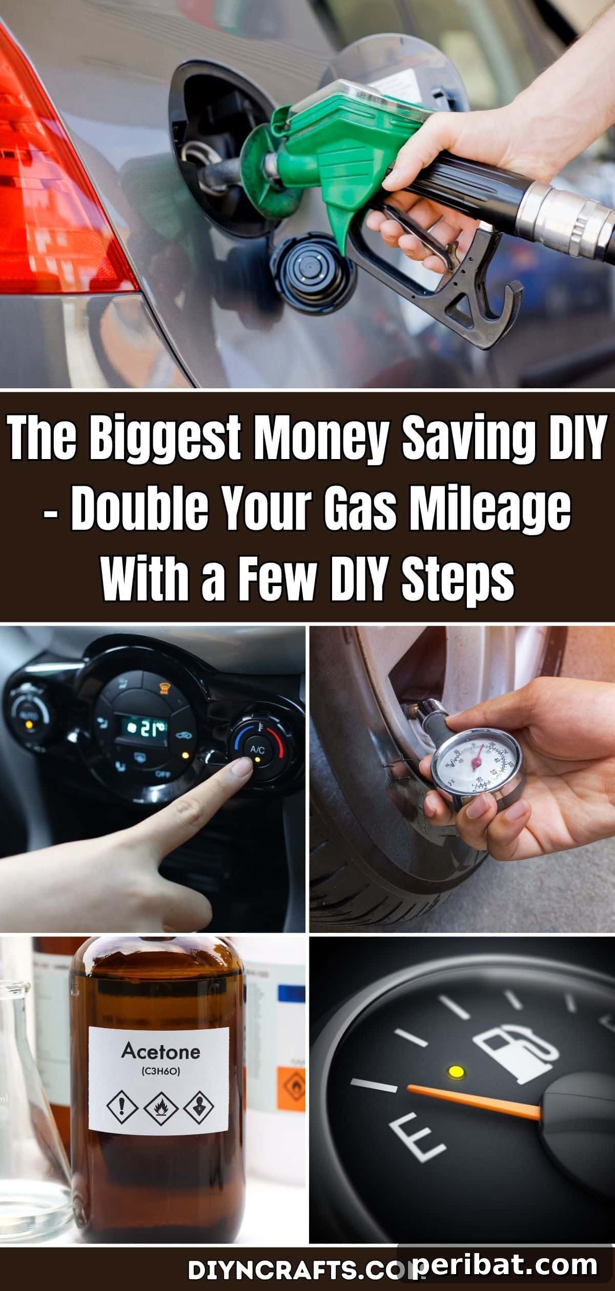 The Biggest Money Saving DIY - Double Your Gas Mileage With a Few DIY Steps pinterest image