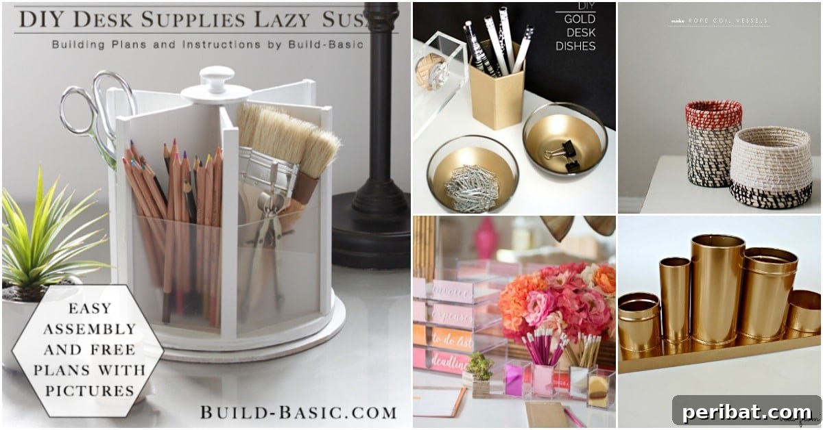 office desk diy organizer