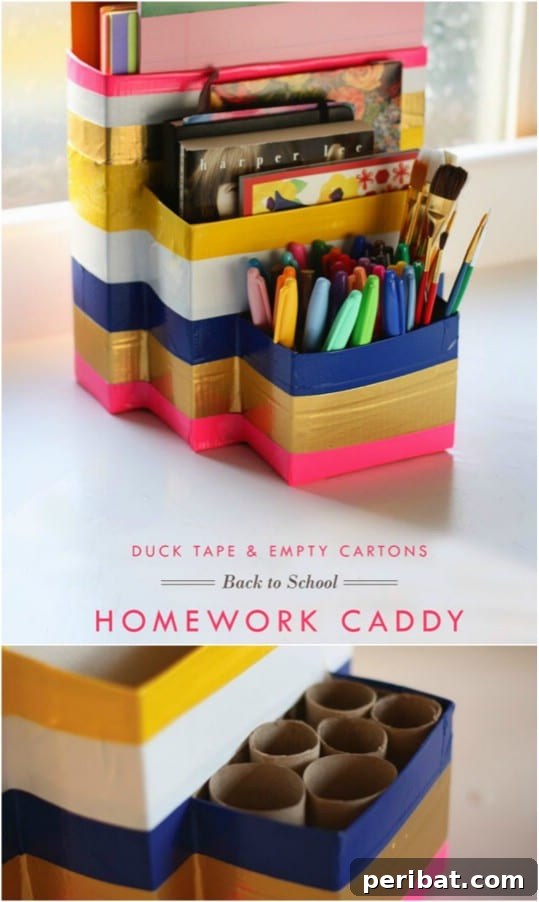 Repurposed Cereal Box Organizer