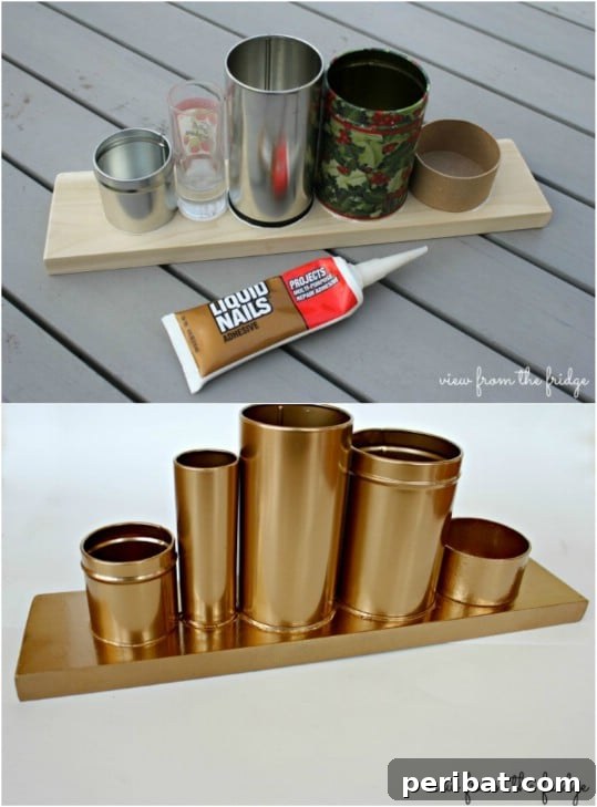 Neat $3 Gold Desk Organizer