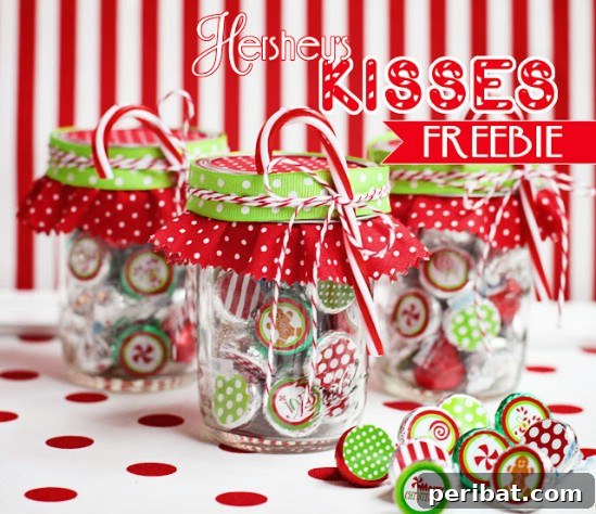 The Essential 50 Plus Creative Christmas Printables Pack 48 Hershey’s Kiss Printables with 11 different designs for decorating chocolate kisses.