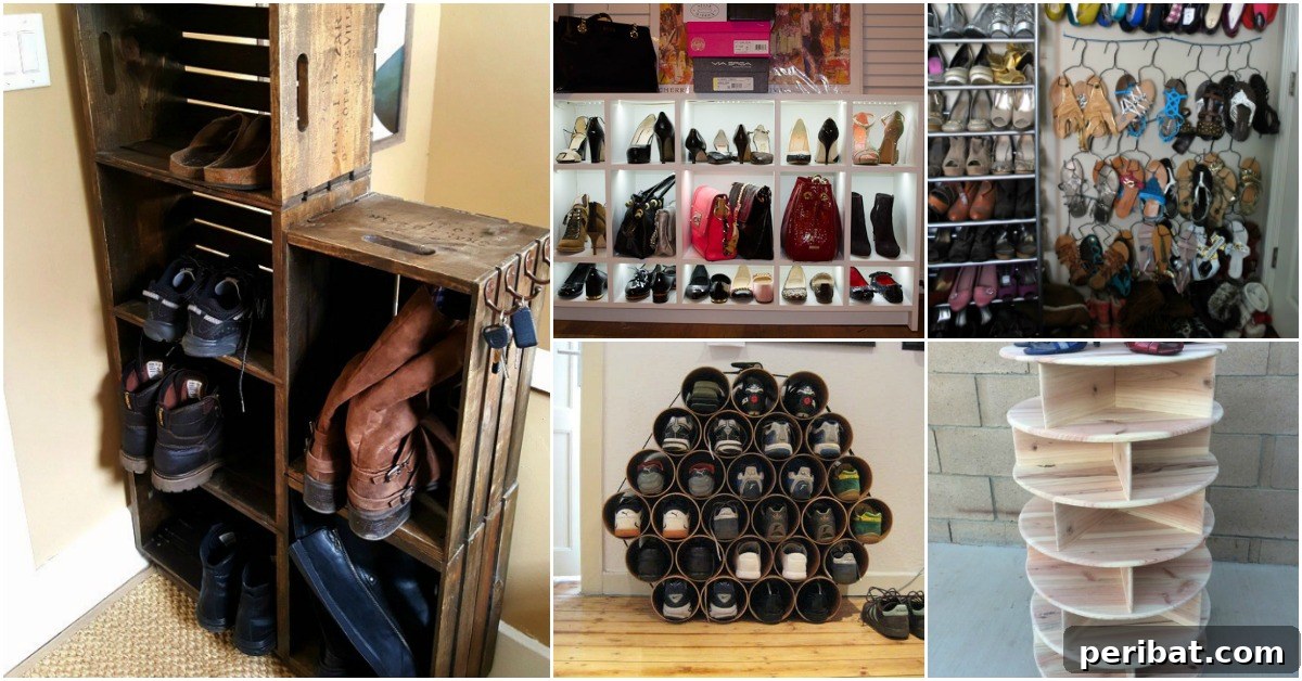 diy shoe racks and organizers