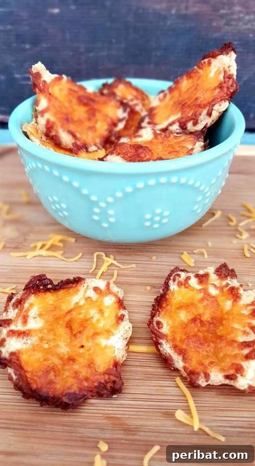 Light and airy cloud bread chips, crisp and golden