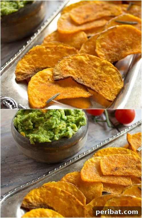 Thin, golden butternut squash crisps baked to perfection