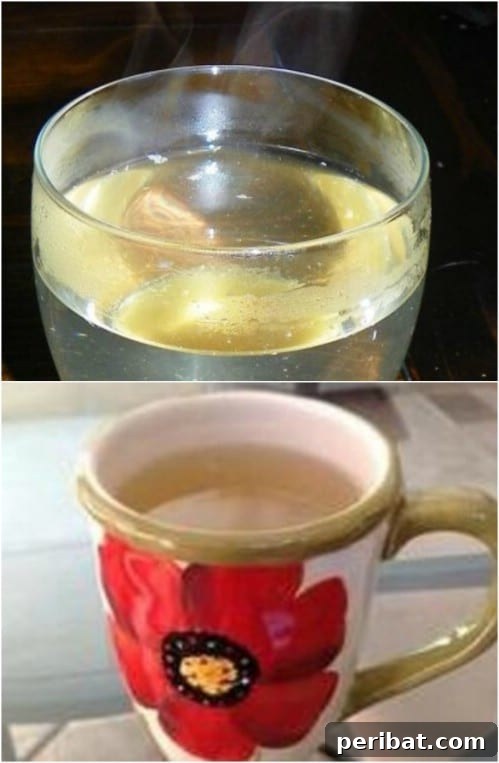 Natural Allergy Relief Drink with Apple Cider Vinegar and Honey