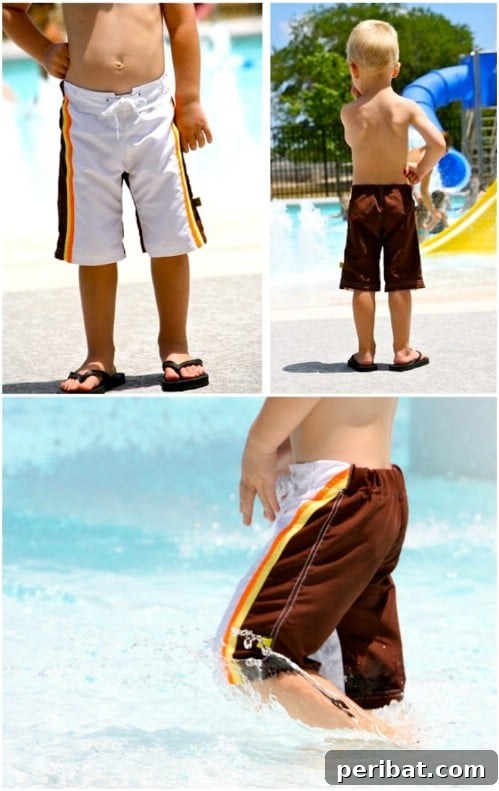 DIY Swim Trunks With Built In Mesh Lining