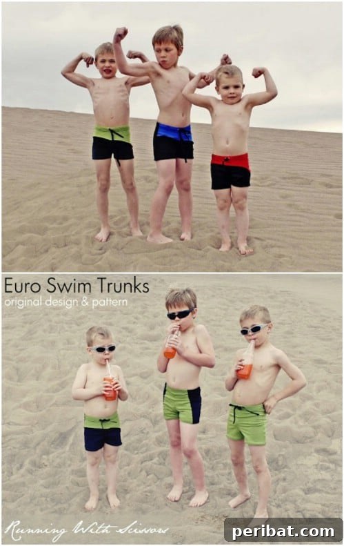 Simple DIY Euro Style Swim Shorts