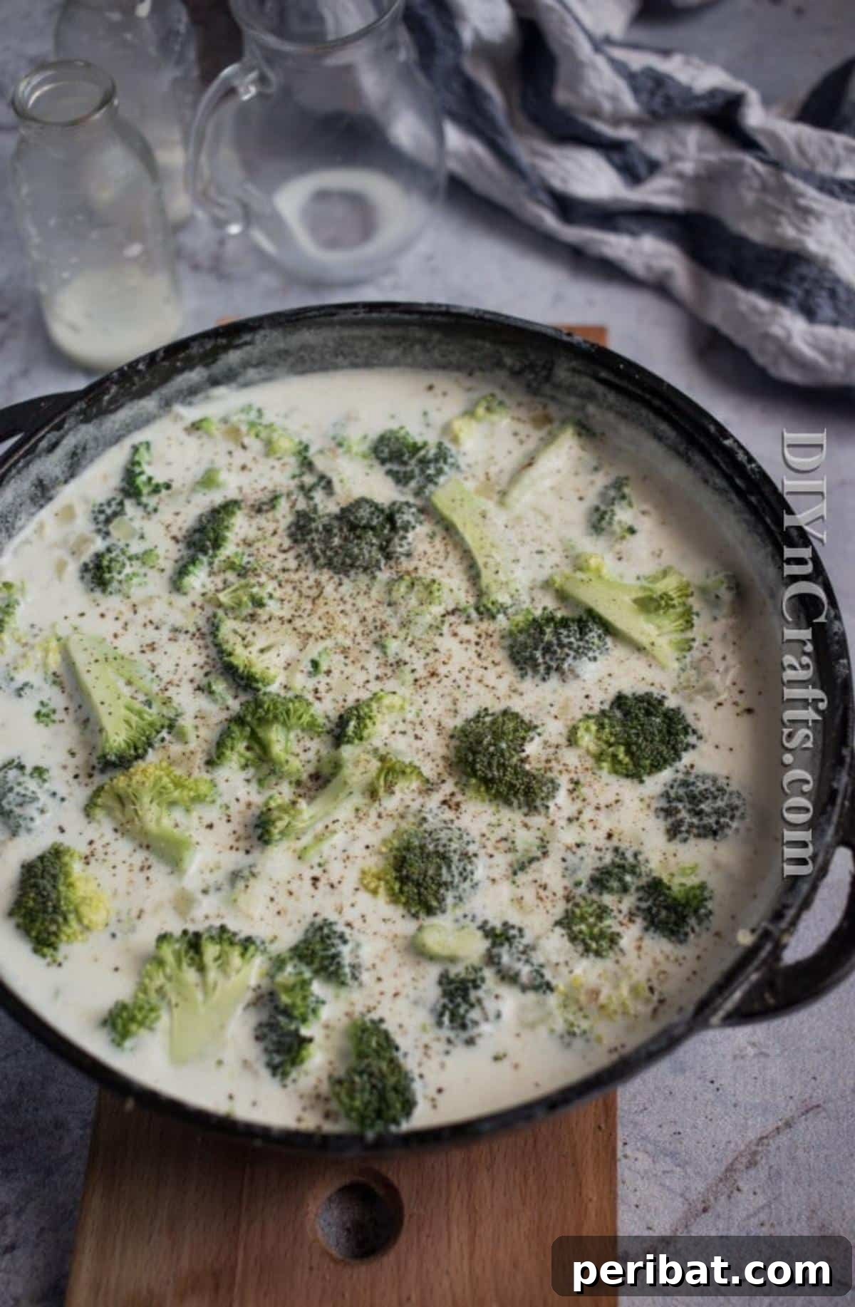 Homemade Broccoli Cheese Soup: The Gold Standard Restaurants Can't Match 5 Broccoli Cheese Soup Simmering on the Stove