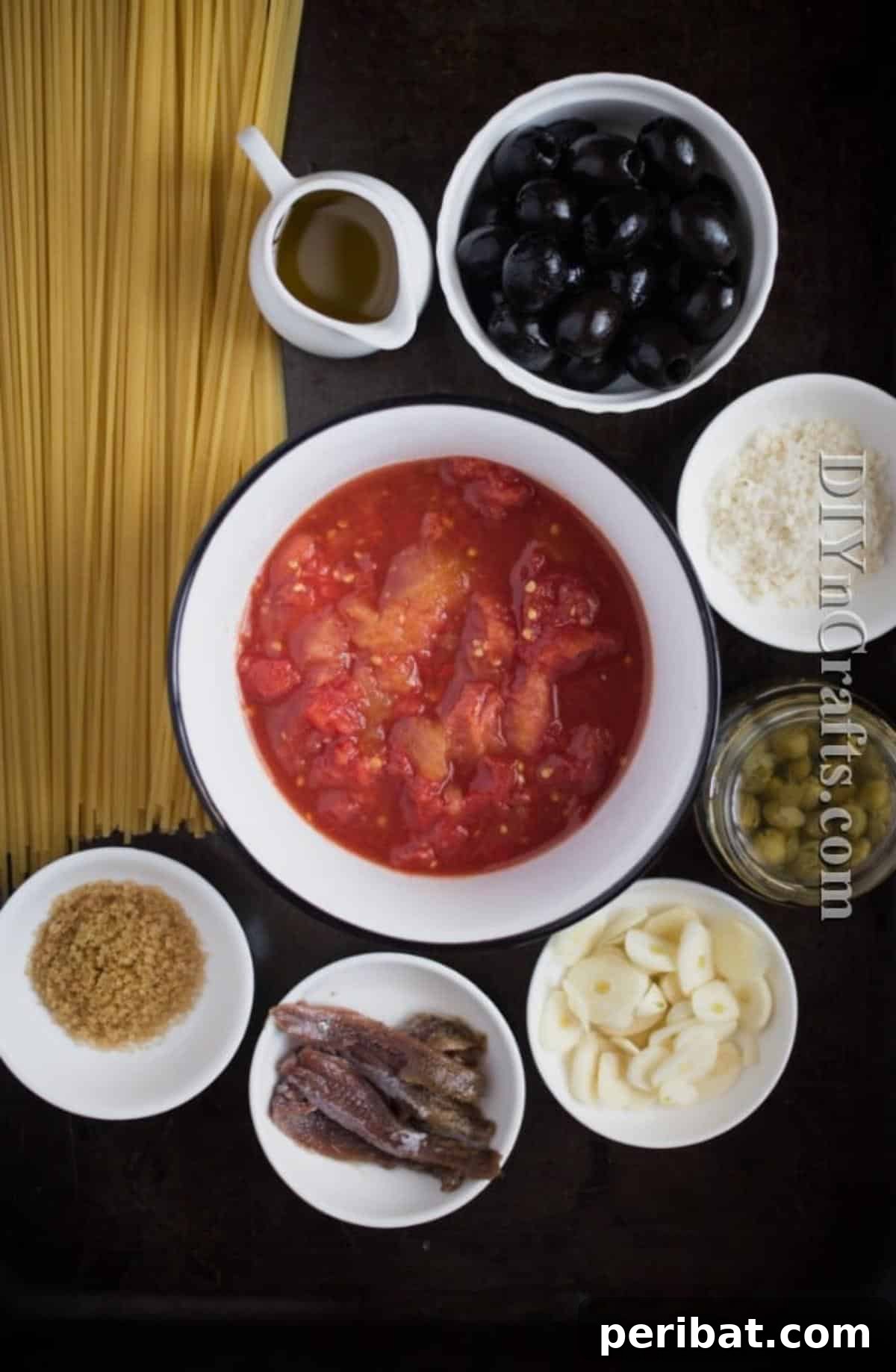 Spaghetti Puttanesca: Bold Flavors, Classic Appeal 3 Ingredients for spaghetti puttanesca