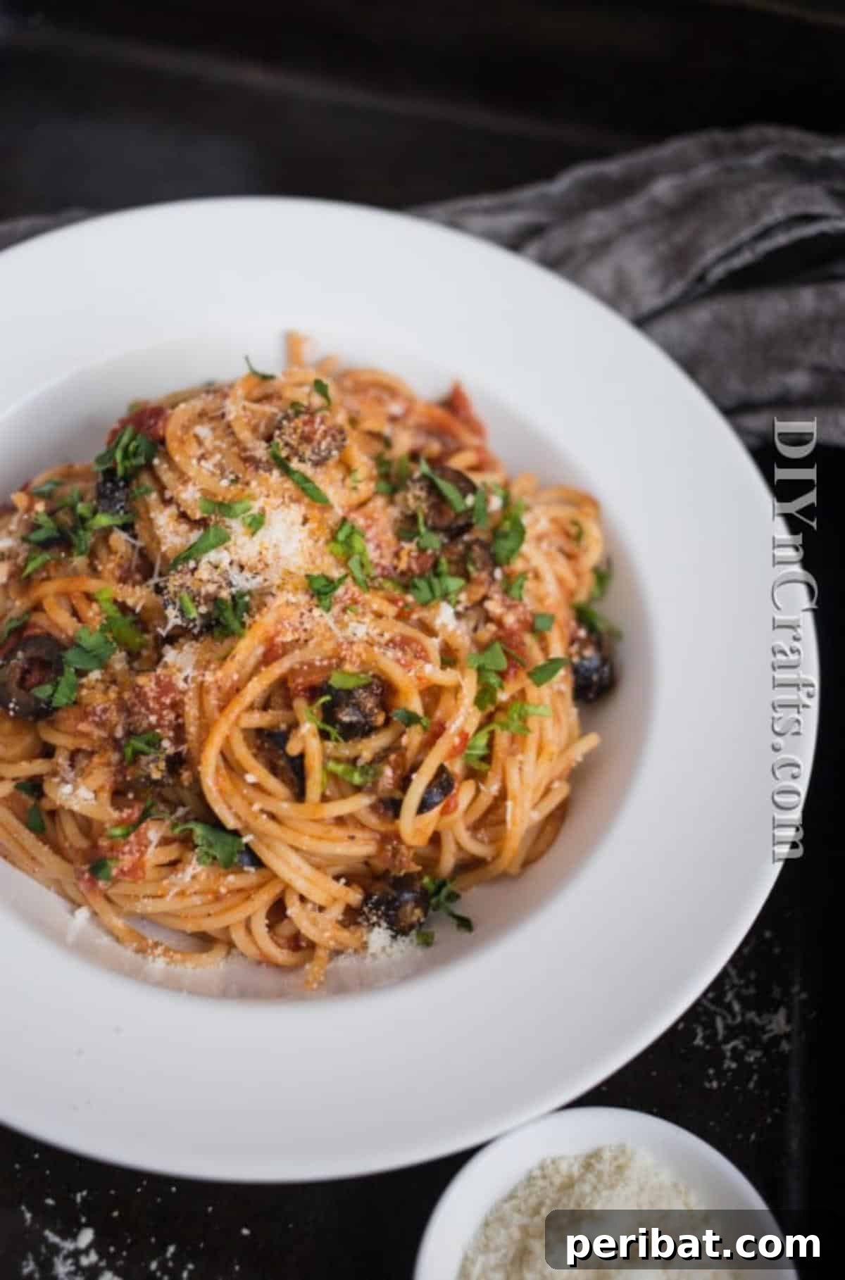 Spaghetti Puttanesca: Bold Flavors, Classic Appeal 7 Finished spaghetti puttanesca