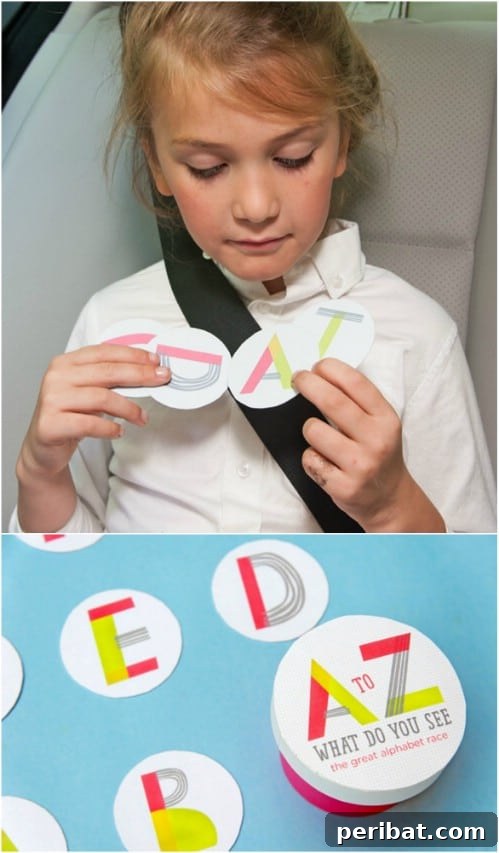 15 DIY Travel Crafts: Beat Boredom on Any Kid's Journey 3 Fun DIY Alphabet Travel Game