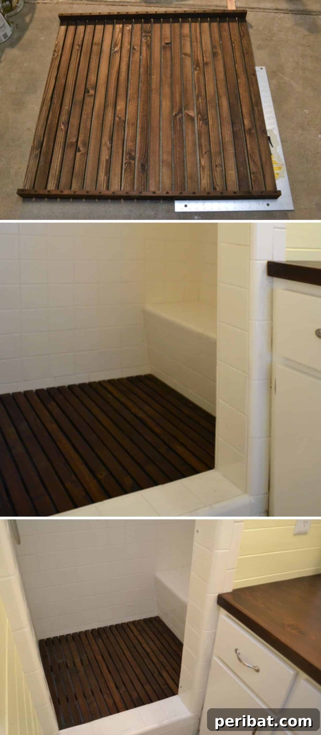 15 DIY Bath Mat Projects: Elevate Your Bathroom with Handmade Style and Coziness 11 DIY Removable Cedar Shower Floor Mat