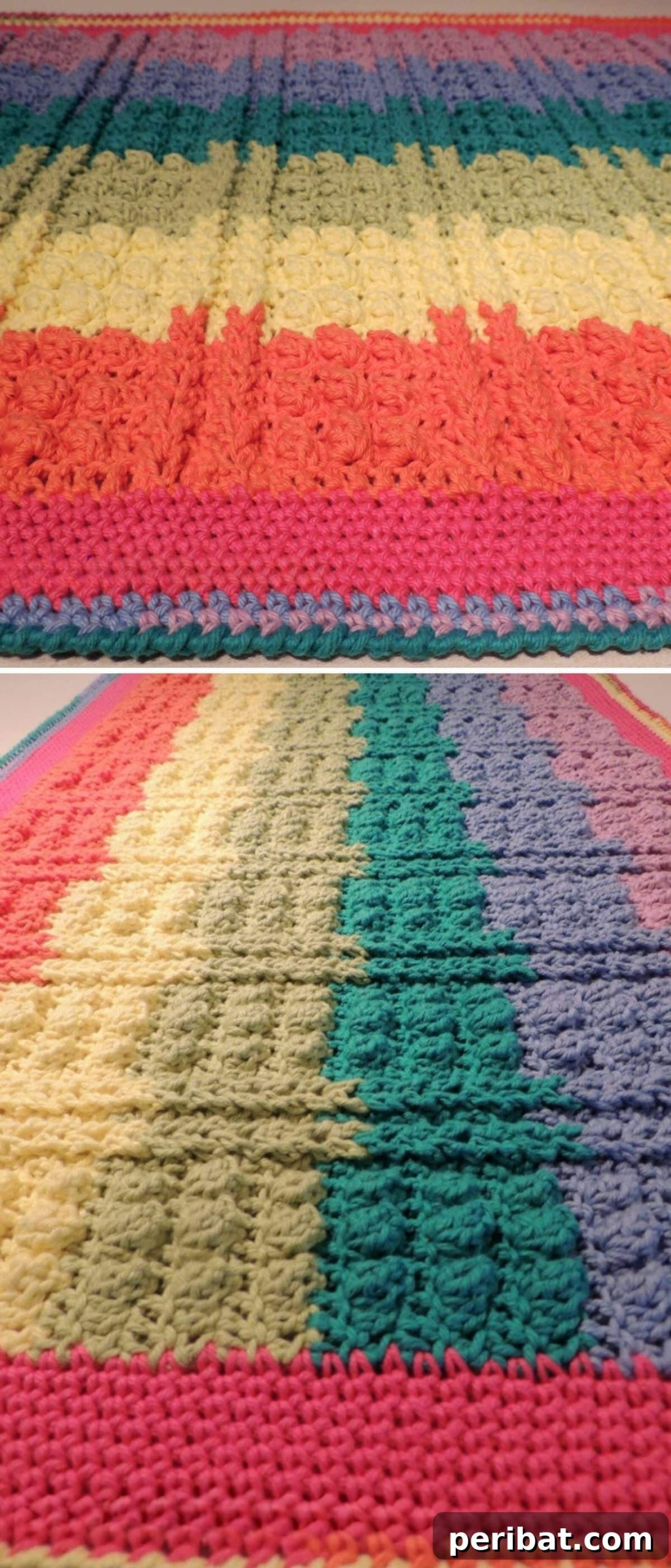 15 DIY Bath Mat Projects: Elevate Your Bathroom with Handmade Style and Coziness 14 Textured Crochet Bath Mat