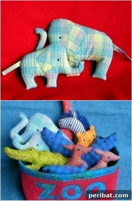 Cute Zoo Set Softies - Giraffe, Elephant, Tiger, Zebra, Bear