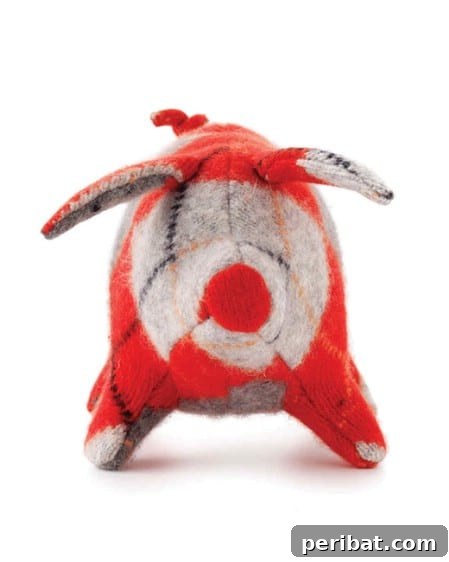 DIY Felted Pig from an Old Sweater