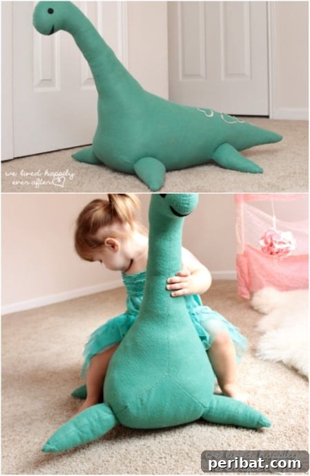 Huge DIY Loch Ness Monster for Toddlers