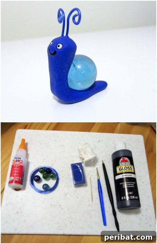 Adorable DIY Marble Snails